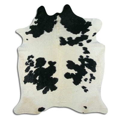 Black and white cowhide rug XXL