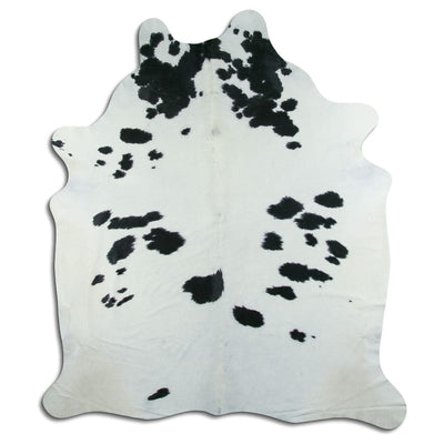 Black and white cowhide rug XXL
