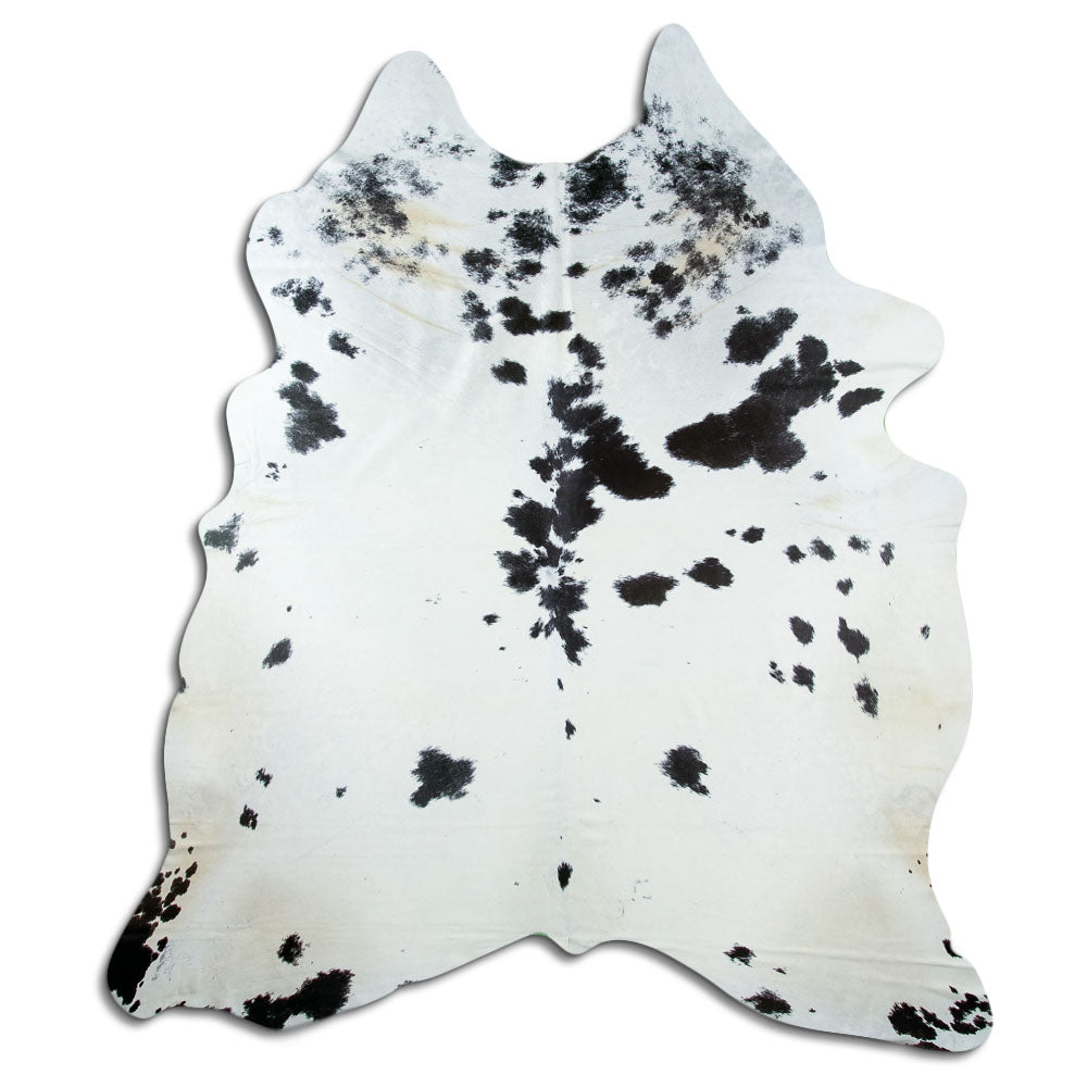 Black and white cowhide rug XXXL