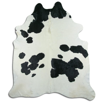 Black and white cowhide rug XXL