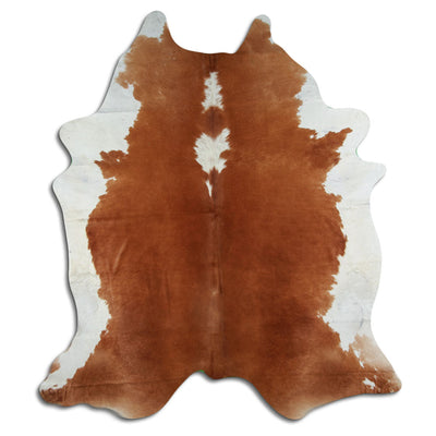 Pelle di mucca marrone e bianca XXL