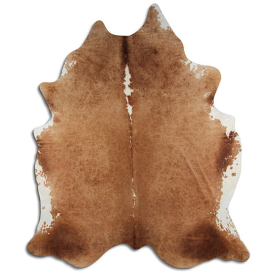 Pelle di mucca marrone e bianca XXL