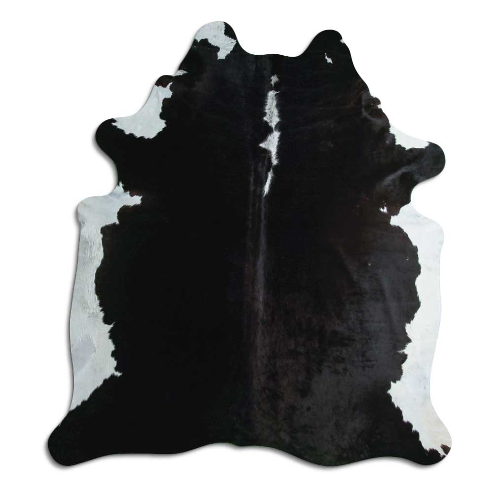 Brown cowhide rug XL