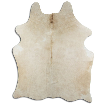 Champagne cowhide rug L