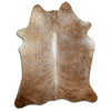 Champagne cowhide rug L