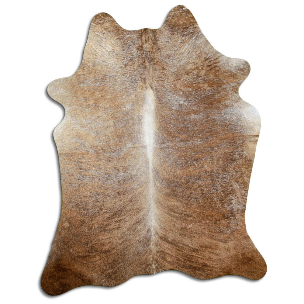 Champagne cowhide rug L
