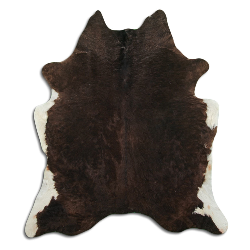 Champagne cowhide rug L