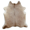 Tappeto in pelle di mucca champagne L