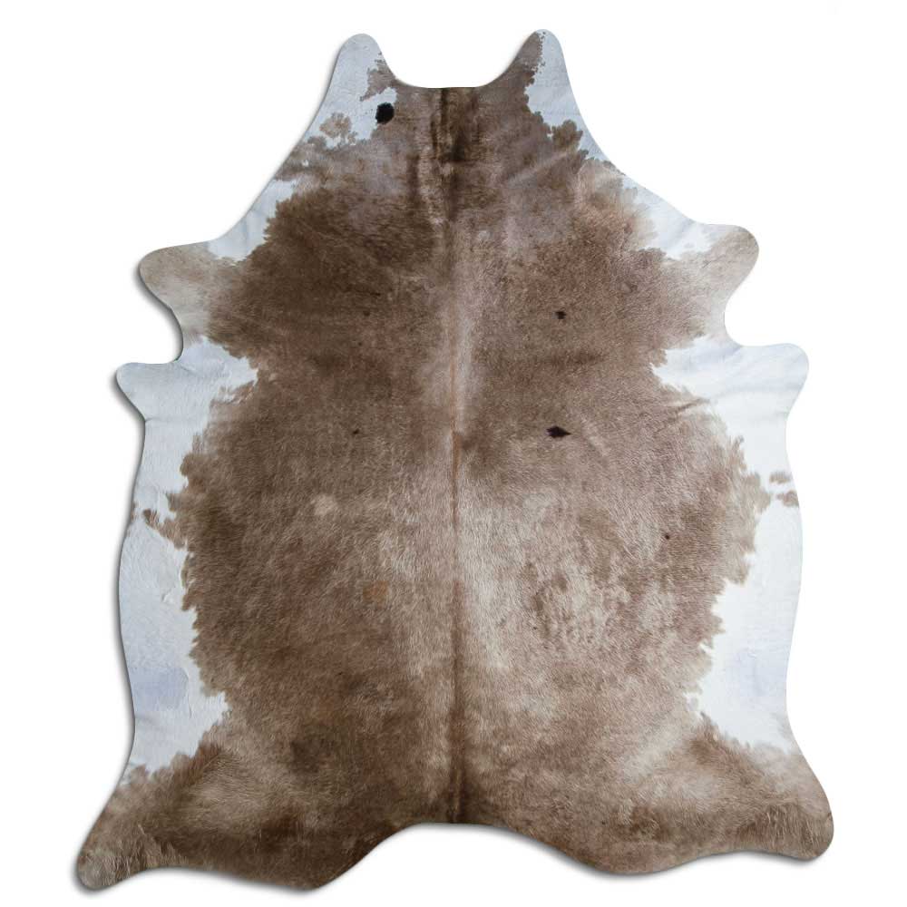 Tappeto in pelle di mucca champagne XXL