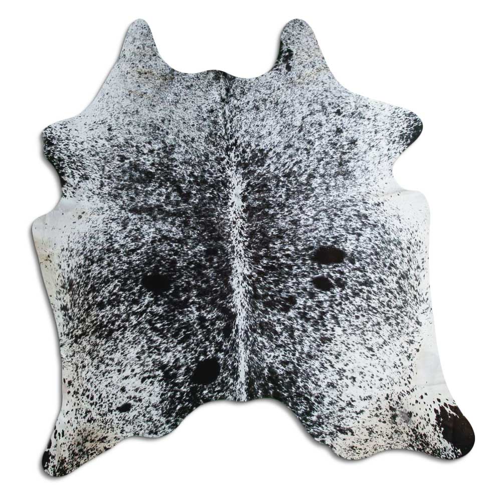 Tappeto in pelle di mucca Salt & Pepper XL