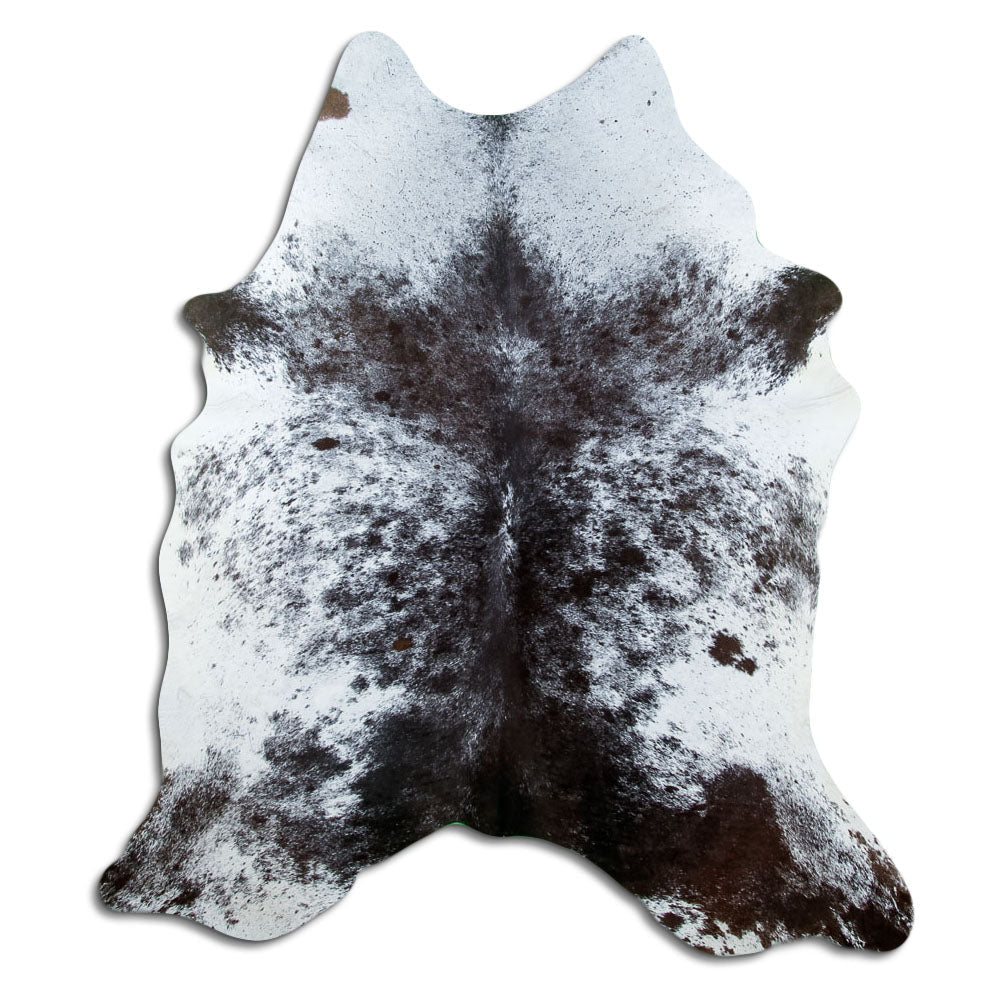 Salt and Pepper Exotic cowhide rug L