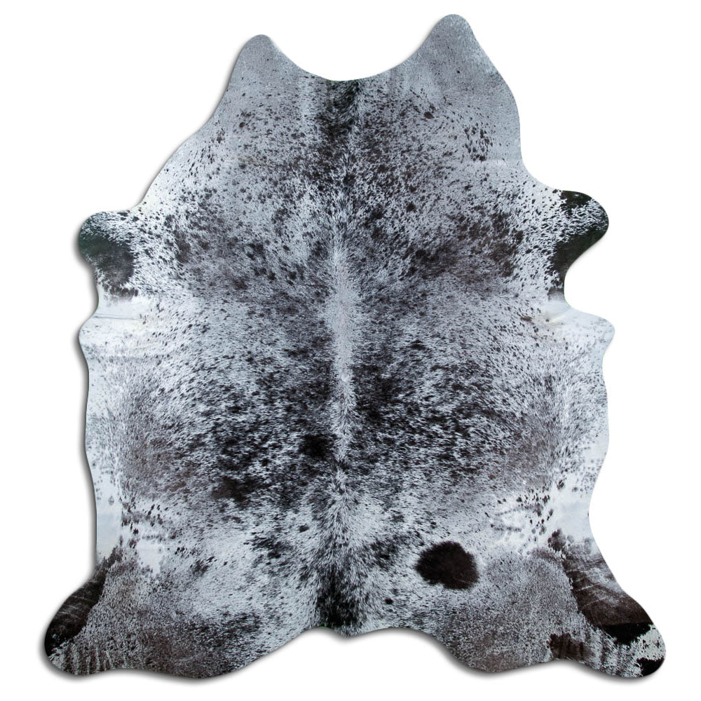 Tappeto in pelle di mucca Salt & Pepper XXL