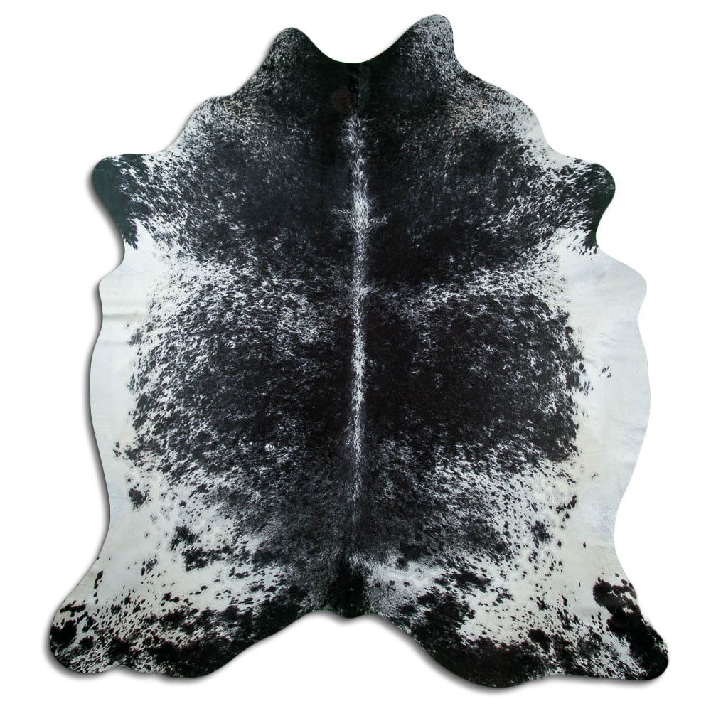 Salt and Pepper Exotic cowhide rug XXL