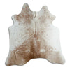 Brown cowhide rug L