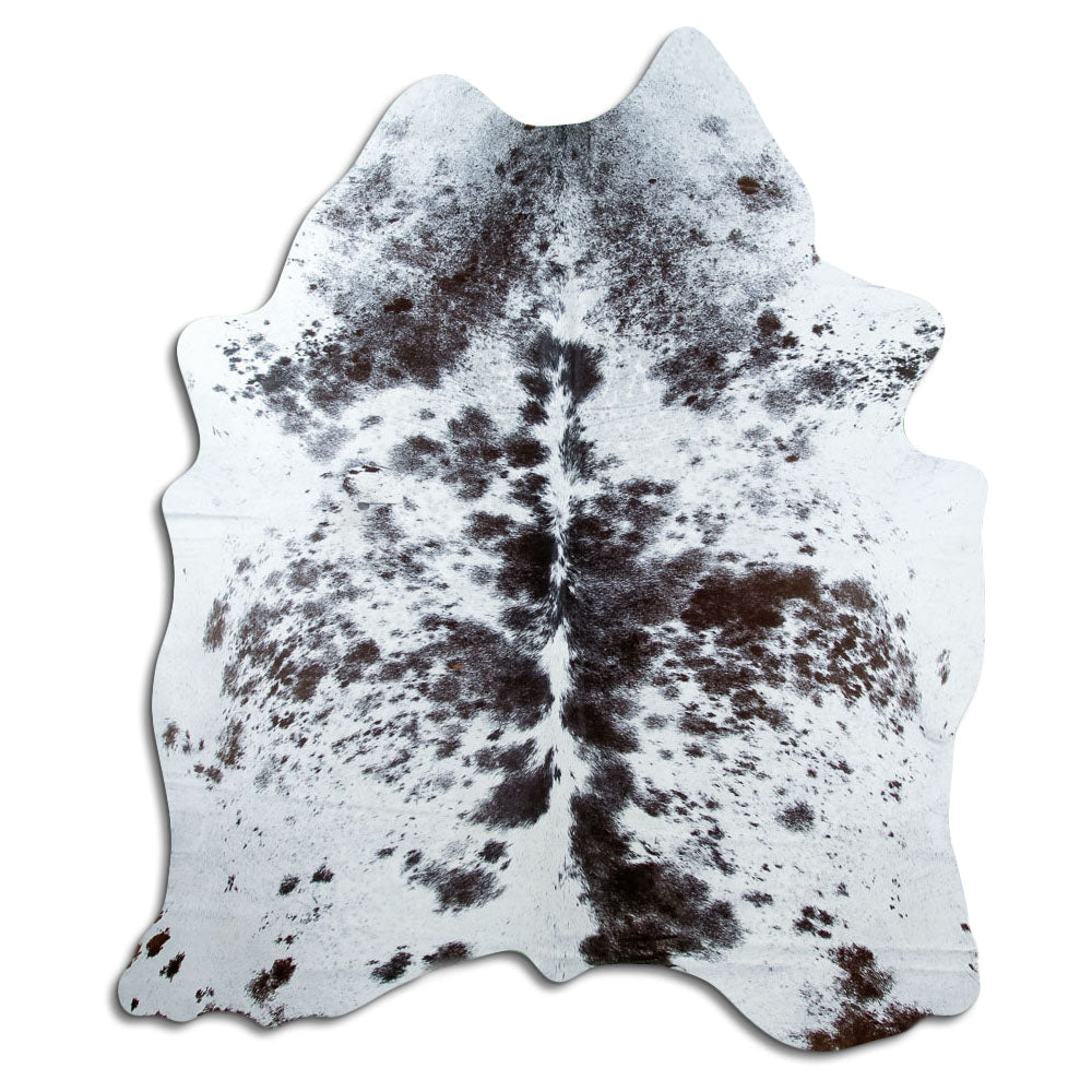Salt and Pepper Exotic cowhide rug XXL