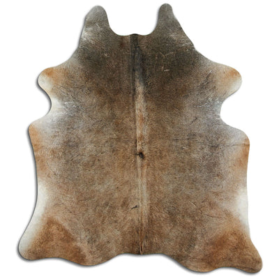 Champagne cowhide rug L