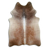 Tappeto in pelle di mucca marrone L