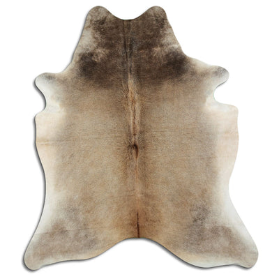 Champagne cowhide rug L