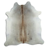 Tappeto in pelle di mucca grigia XL