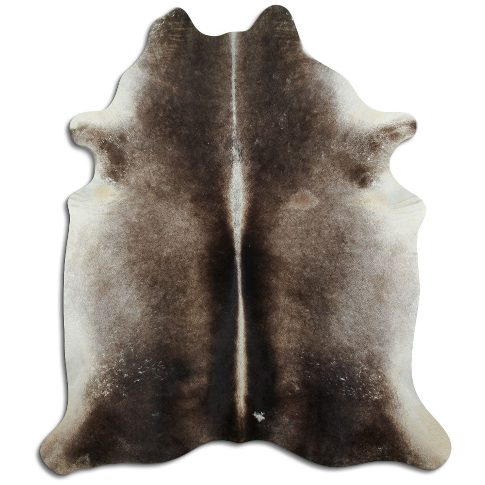 Grey cowhide rug XL