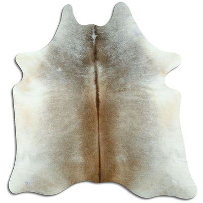 Grey cowhide rug XL