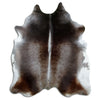 Tappeto in pelle di mucca grigia XL