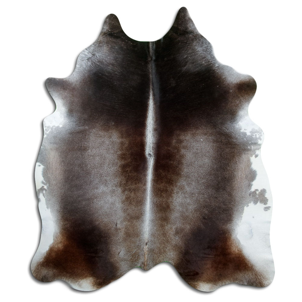 Tappeto in pelle di mucca grigia XL