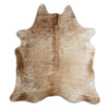 Brown cowhide rug L