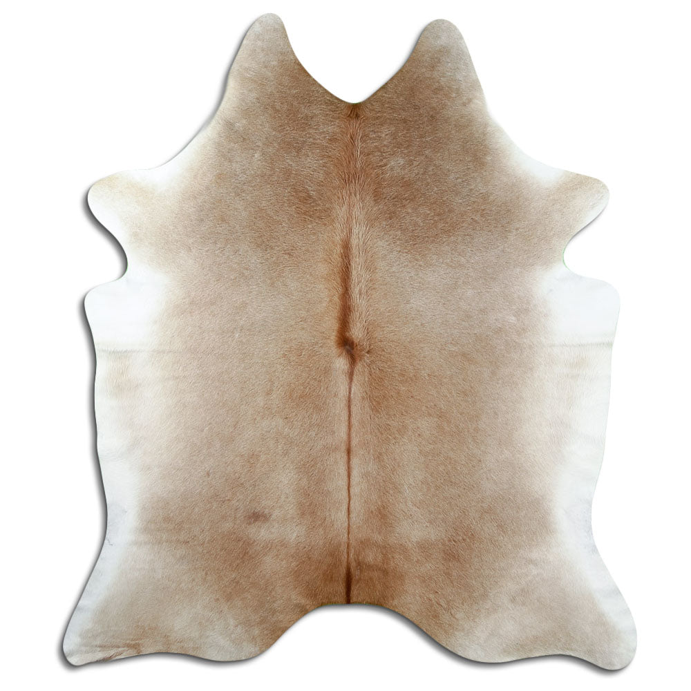 Tappeto in pelle di mucca marrone L