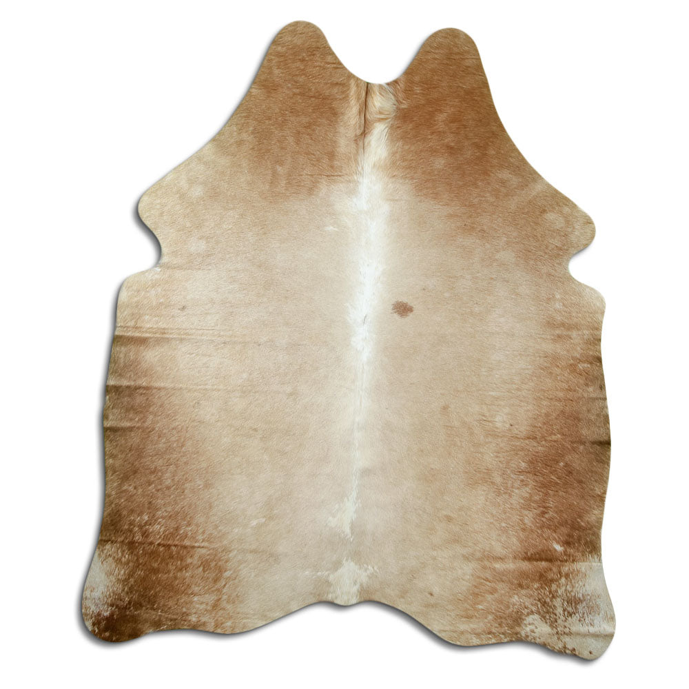 Tappeto in pelle di mucca marrone M