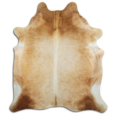 Brown cowhide rug XL