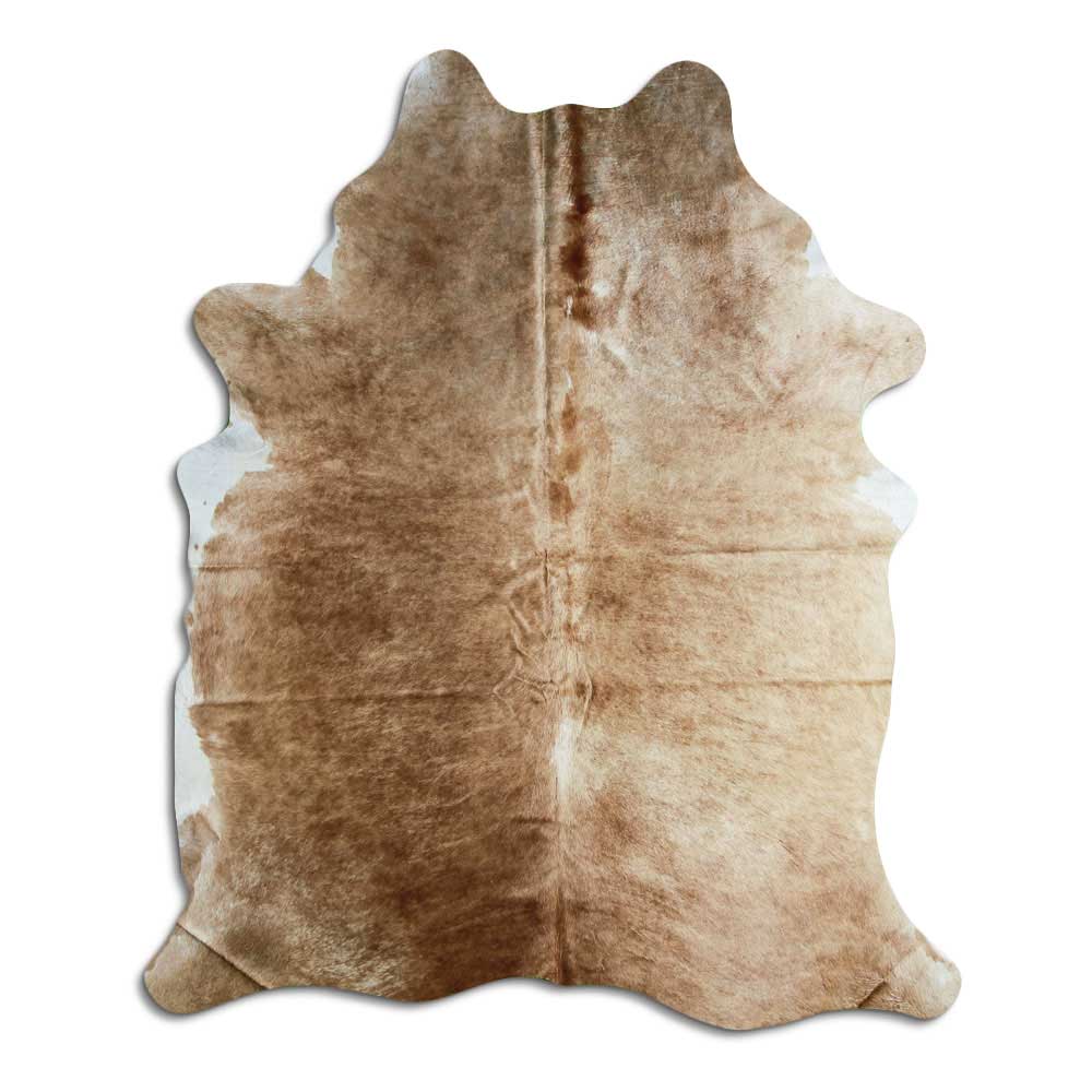 Brown cowhide rug XL