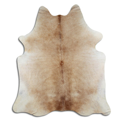Brown cowhide rug XL