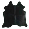 Black cowhide rug M