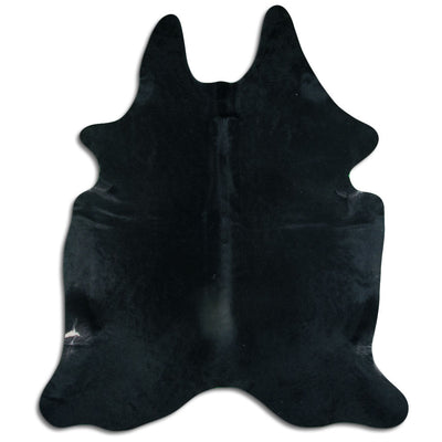 Black cowhide rug XXL