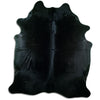 Black cowhide rug XL