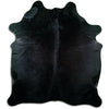 Tappeto in pelle di mucca nera XL