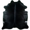 Black cowhide rug XL