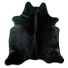 Black cowhide rug XL