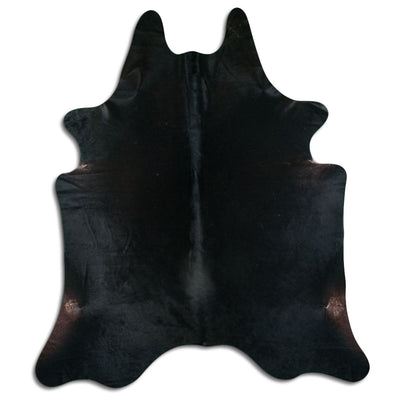 Black cowhide rug XXL