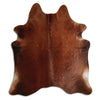 Brown cowhide rug XL