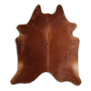 Brown cowhide rug XL