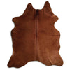 Brown cowhide rug L