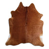 Brown cowhide rug L