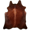 Tappeto in pelle di mucca marrone L
