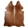 Tappeto in pelle di mucca marrone M