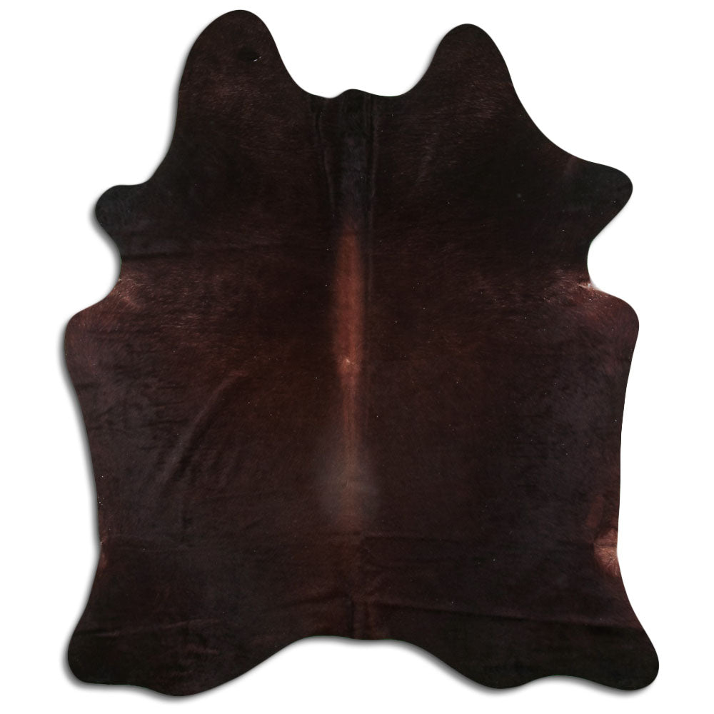 Tappeto in pelle di mucca marrone L
