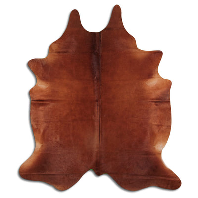 Brown cowhide rug XL