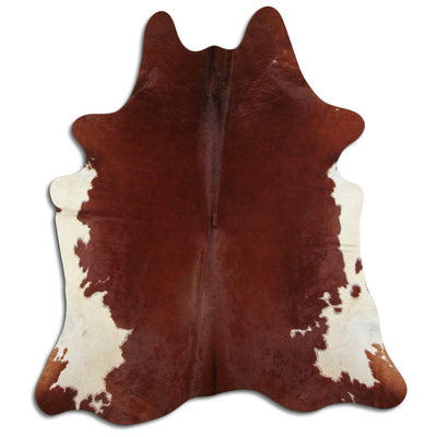 Brown cowhide rug XL
