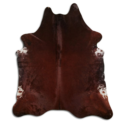Brown cowhide rug XXL